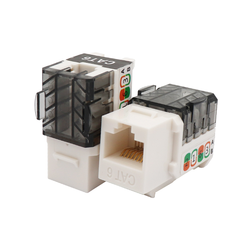 CAT6 UTP İnce Tip 90 Derece Punch Down Keystone Jack