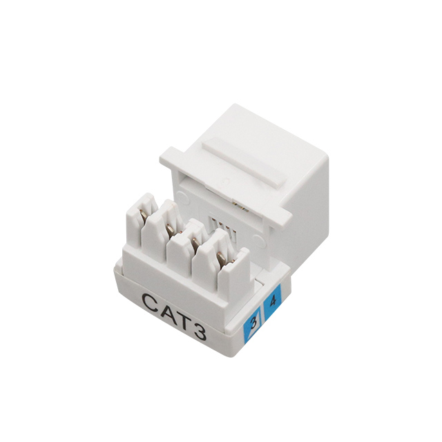 CAT3 RJ11 6P4C 90 Derece UTP PUNCH Down Down Keystone Jack