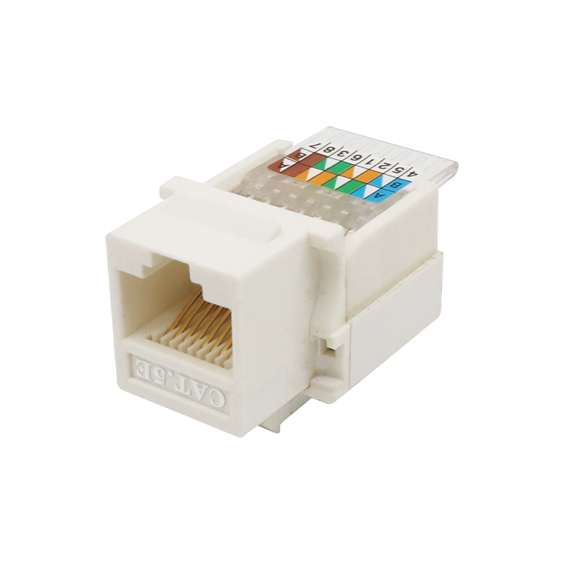 Cat5e Kırılmamış 90 Derece Toolless Keystone Jack