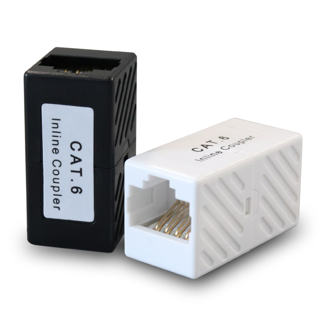 Cat6 korumasız 180 derece RJ45 dişi sıralı kuplör