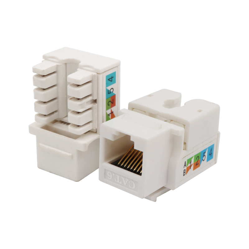 CAT6 UTP 90 Derece Punch Down Down Keystone Jack