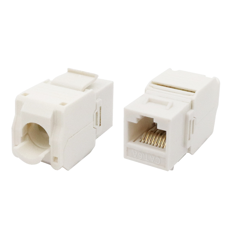 Cat6A Kalıcı 180 Derece Toolless Keystone Jack