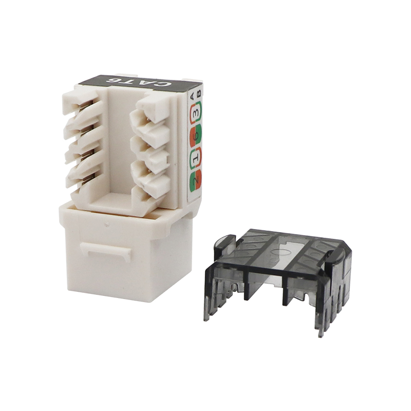 CAT6A UTP İnce Tip 90 Derece Punch Down Keystone Jack