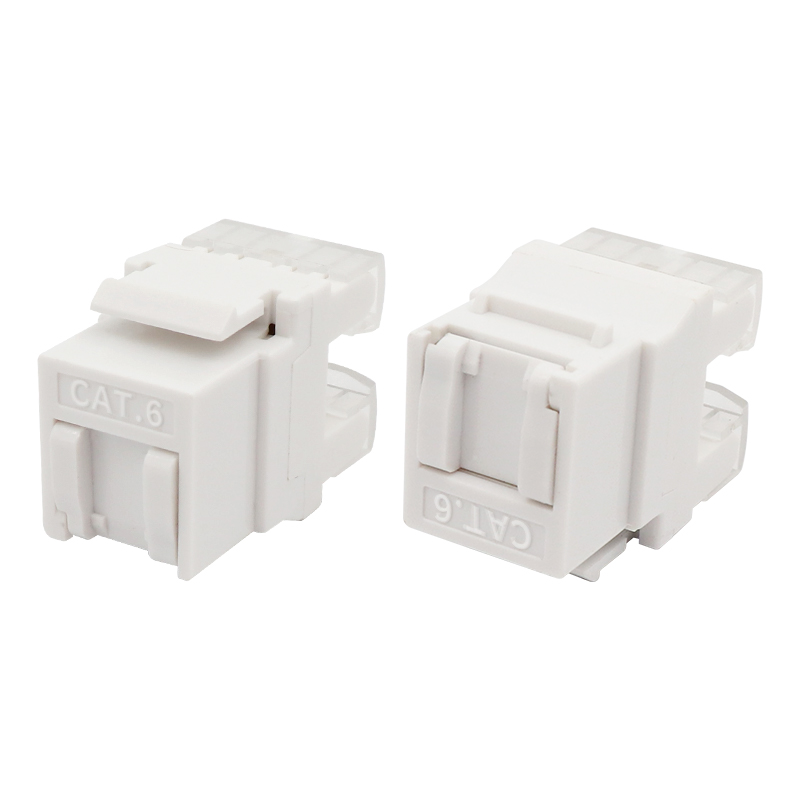 CAT6 UTP 180 Derece Keystone Jack'i Toz Kapısı ile Yumruk