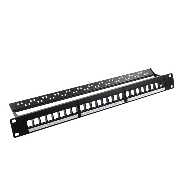 19''1U 24 Port UTP Boş Patch Panel 3 × 8