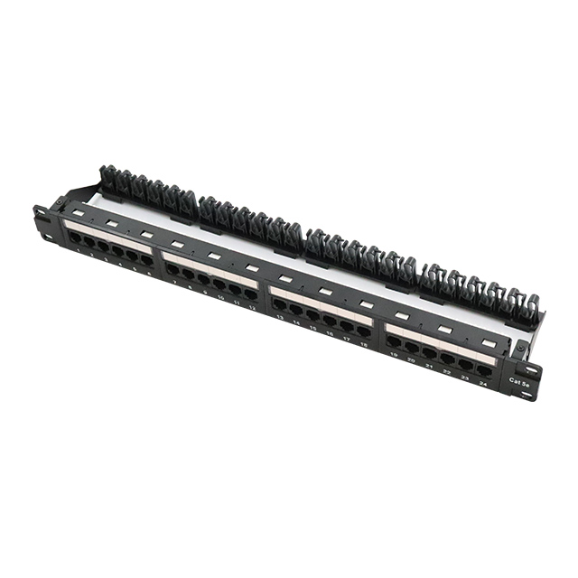 19''1U 24 Port Cat5e UTP Patch Patch Panel Kablo Yöneticisi ile Yeni