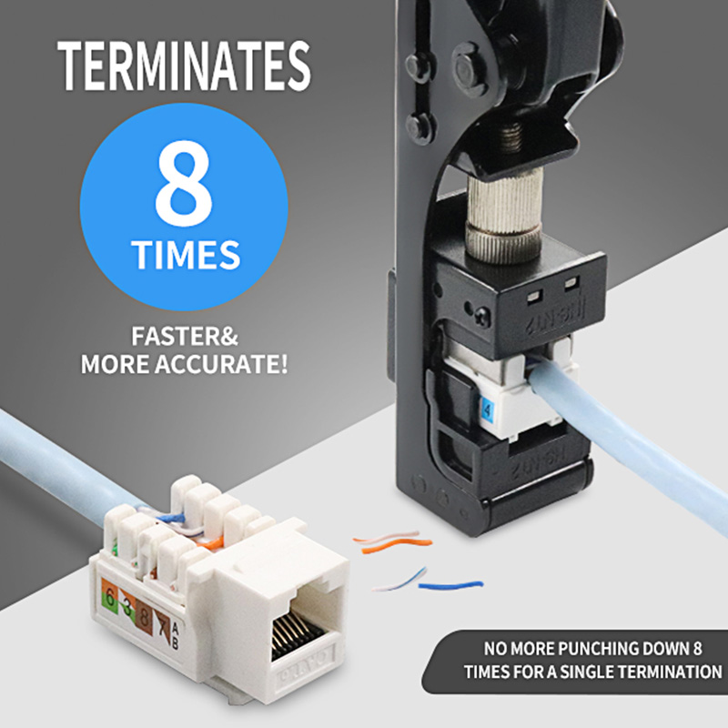 RJ45 Keystone Jack, 90 Derece Px-T-FN için Hız Sonlandırma Aracı Yumruğu