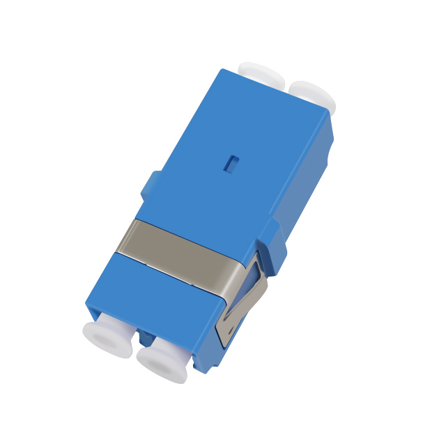 Flanşsız LC UPC tek modlu dubleks fiber optik adaptör